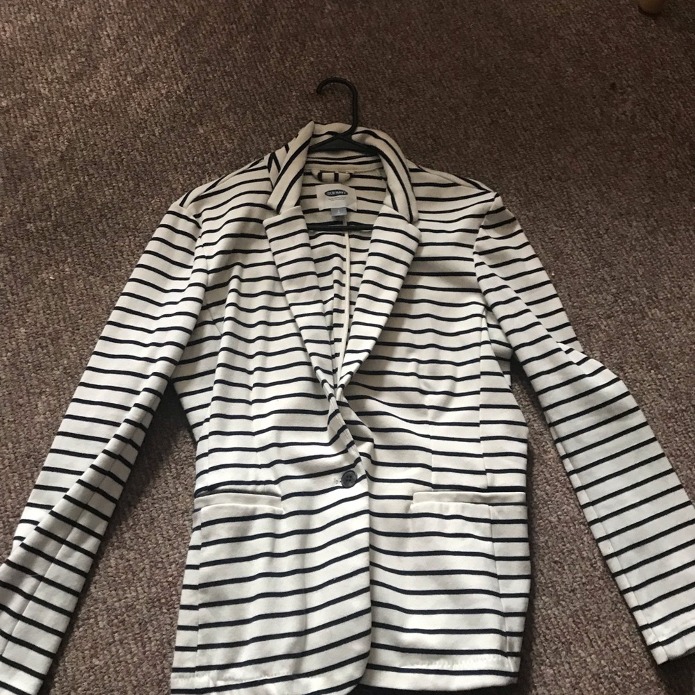 striped blazer